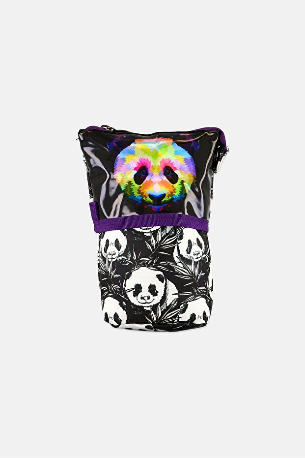 Colorful Panda Graphic Private Pencil Case