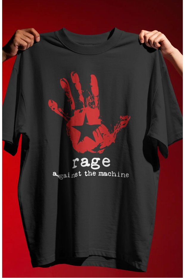 Rage Against the Machine Rock Metal Music Band Printed Unisex Oversize Premium T-Shirt