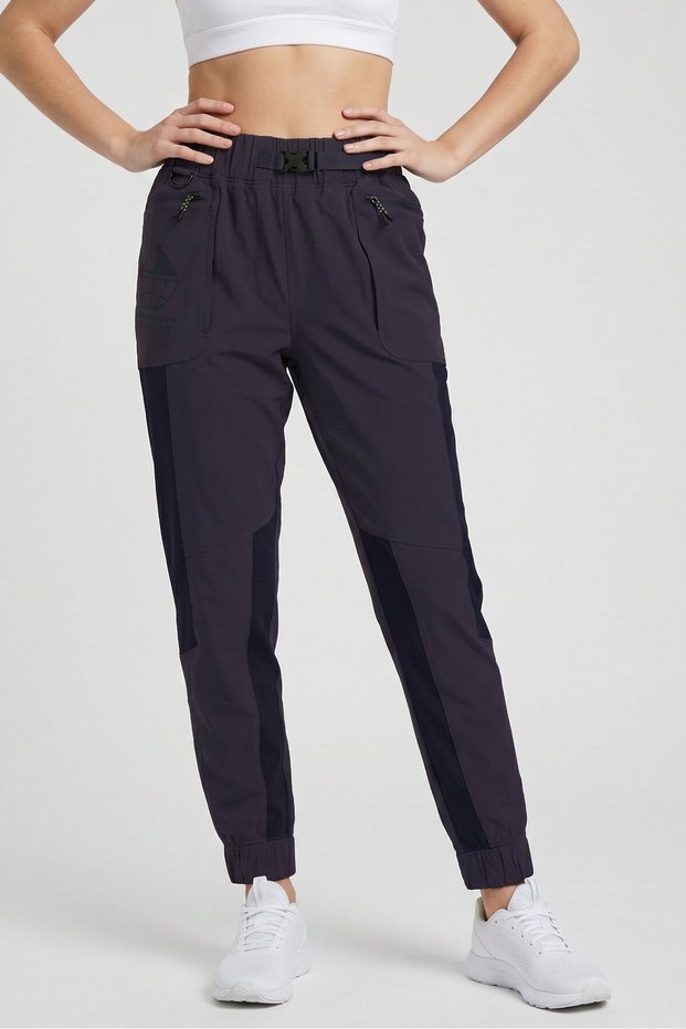 Women Sportswear Fit Running Track Pants, Purple