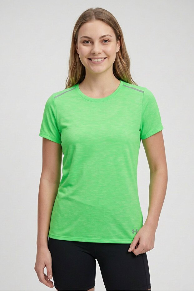 Women Fitted Short Sleeve Training T-Shirt, Green
