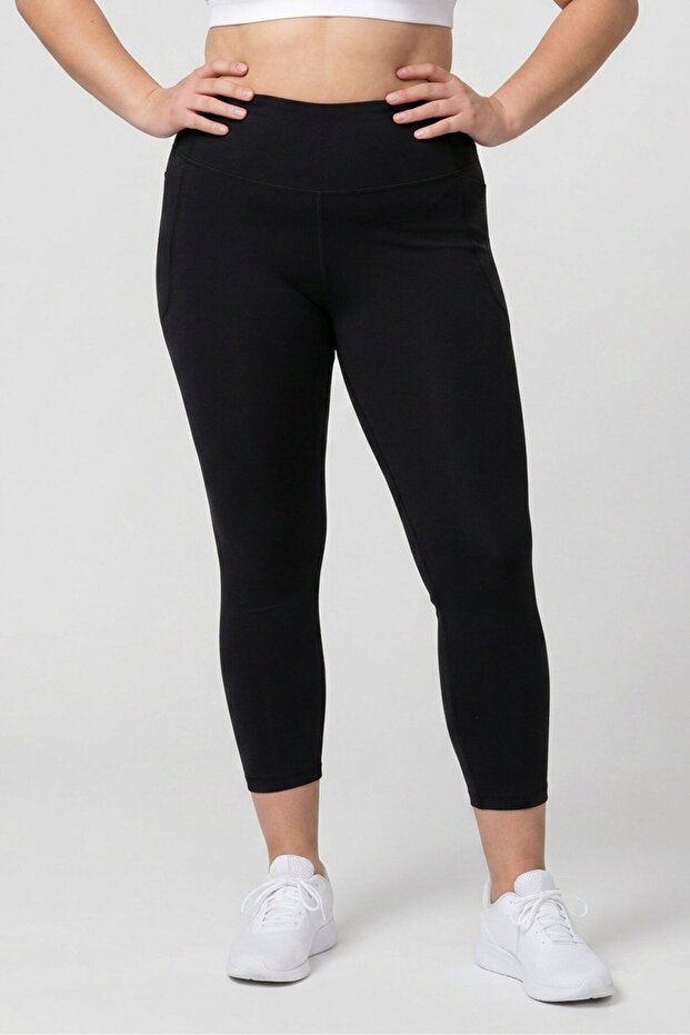 Women Fitted Training Leggings, Black
