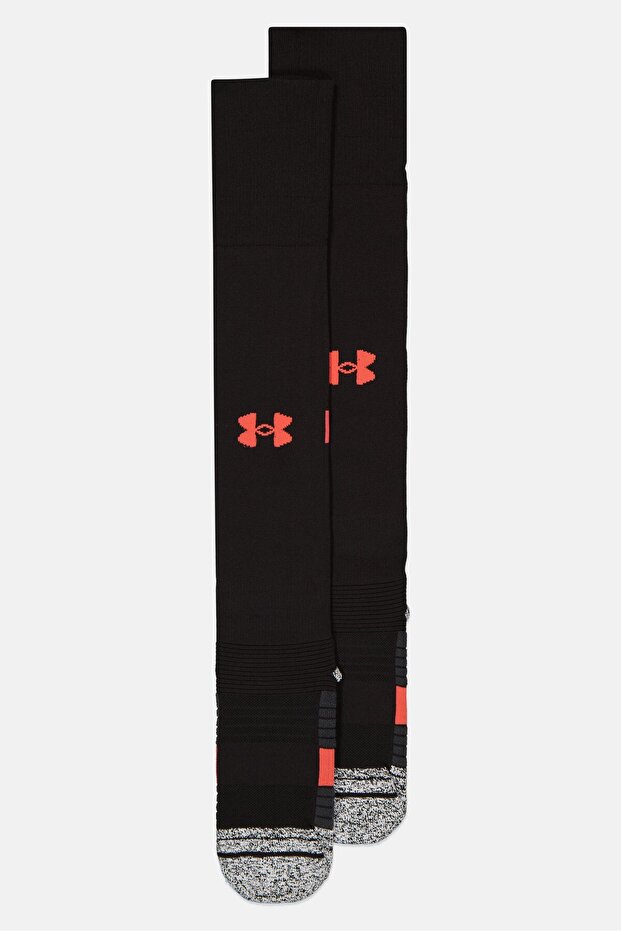Men 1 Pair Embroidered Logo High Socks, Black