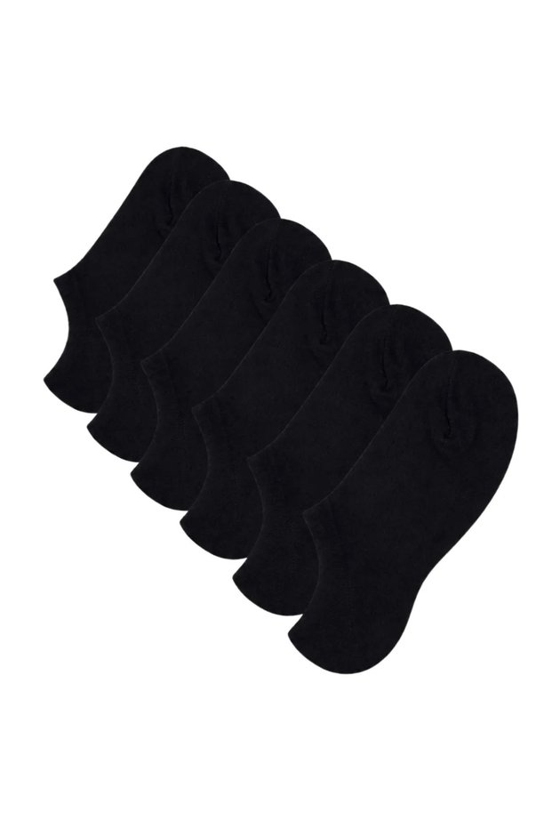 Women's Invisible Sneaker Ballerina Socks 6-Pack |   Recycled Yarn, Breathable, Black White Gray
