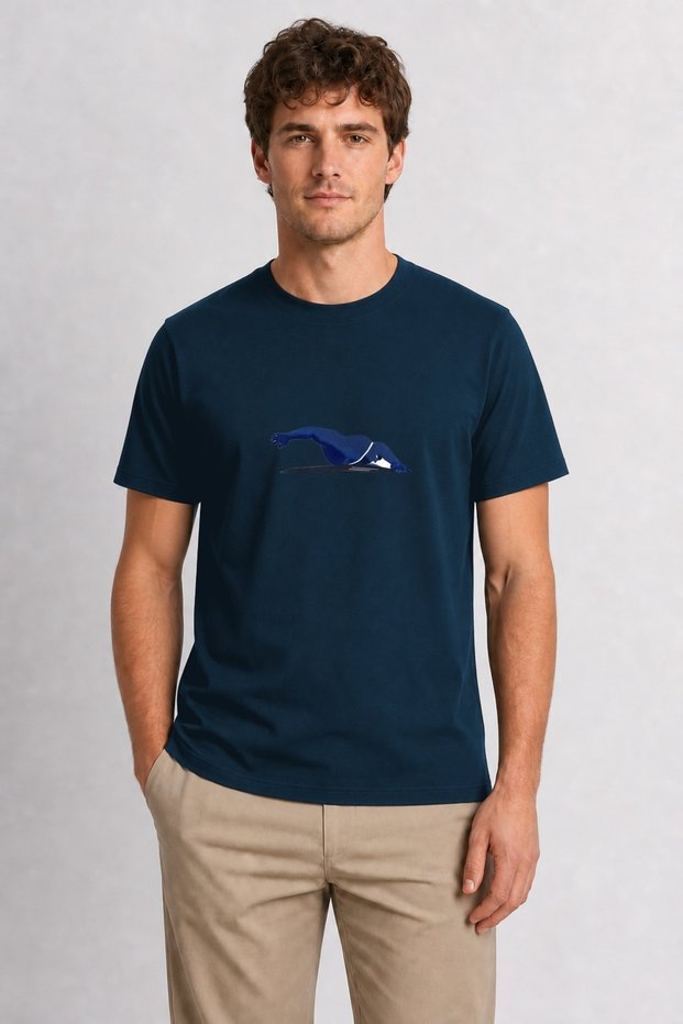 Men's Dynamic Swimmer Design - Navy Blue