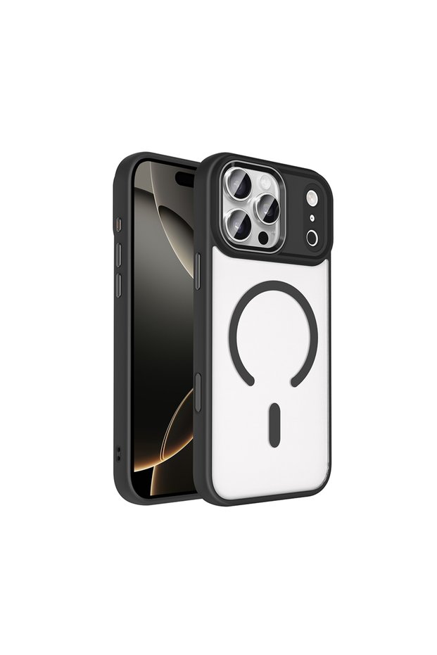 iPhone 18 Pro Case Magsafe Transparent Back Face Camera Raised Silicone Marçev