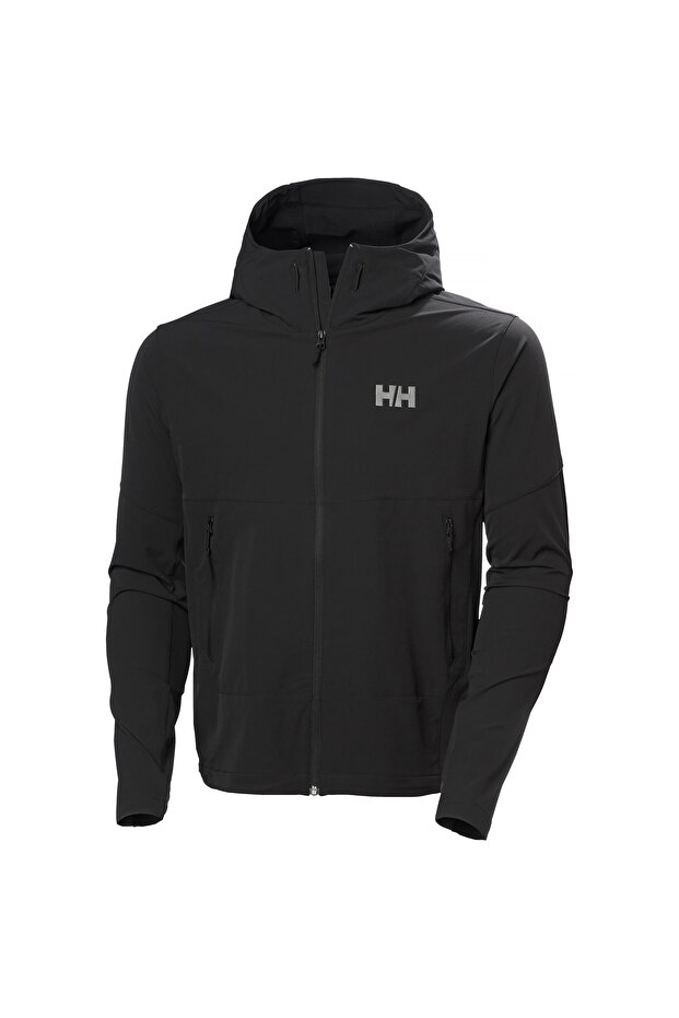 Blaze Softshell Men's Black Hooded Jacket