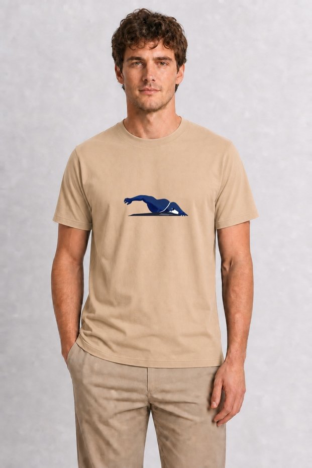 Men's Dynamic Swimmer Design - Cream