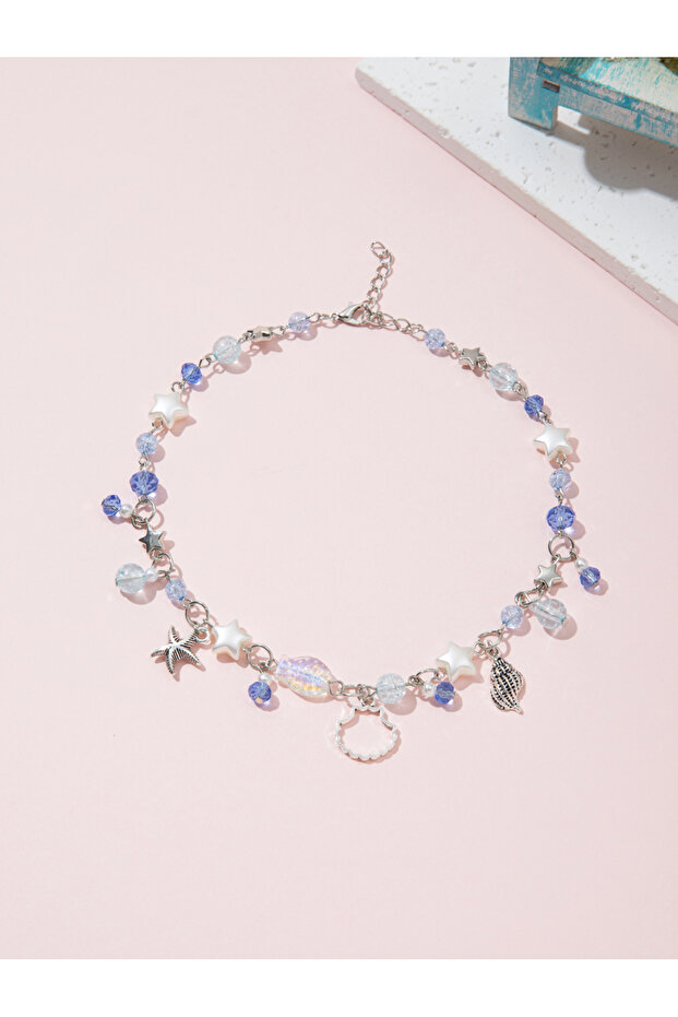 Girls Ocean Charms Beaded Chocker Necklace