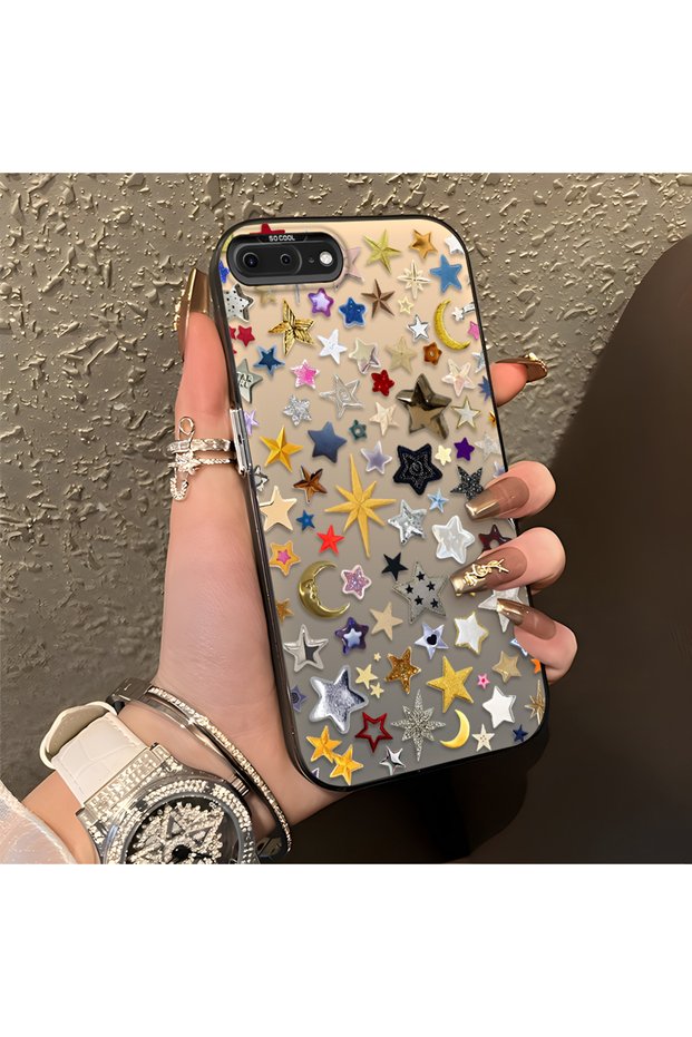 Fantastic Star Moon Pattern Case Compatible with iPhone 7 Plus/8 Plus, Durable Hard Case