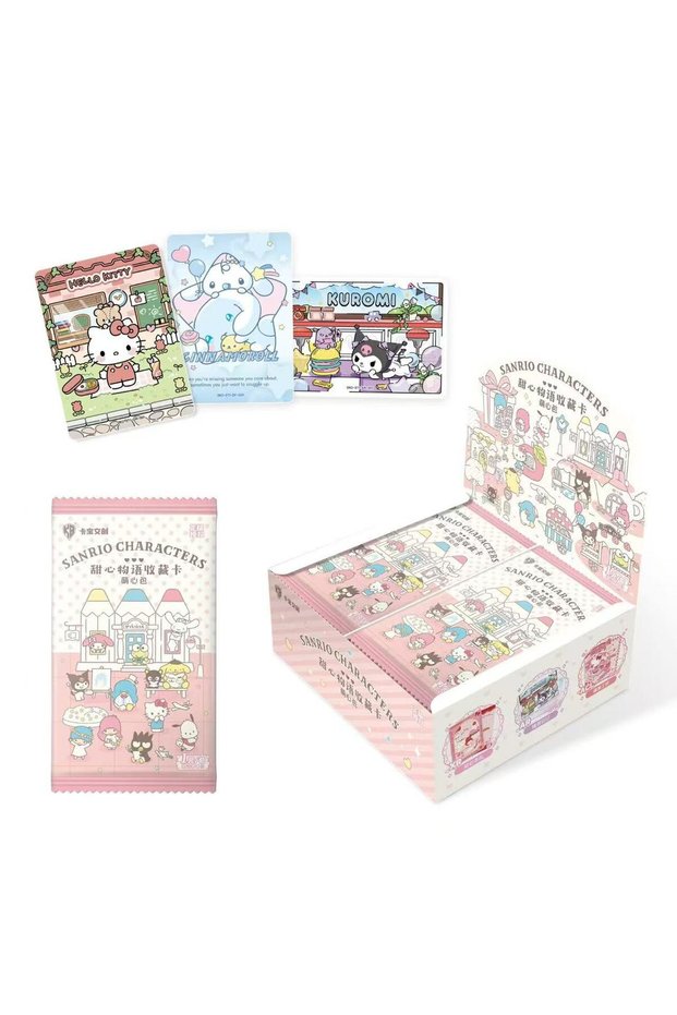 1Box(108Pcs Cards) KABAO Original Anime Sanrio Family Kuromi Hello Kitty My Melody Shining Collectib