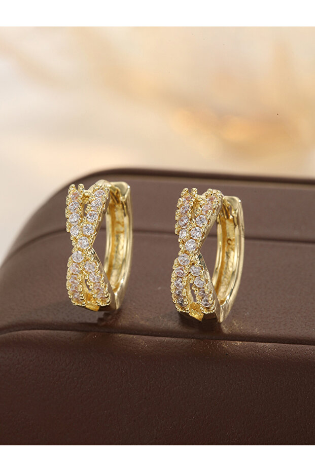 Embellished Huggie Earrings