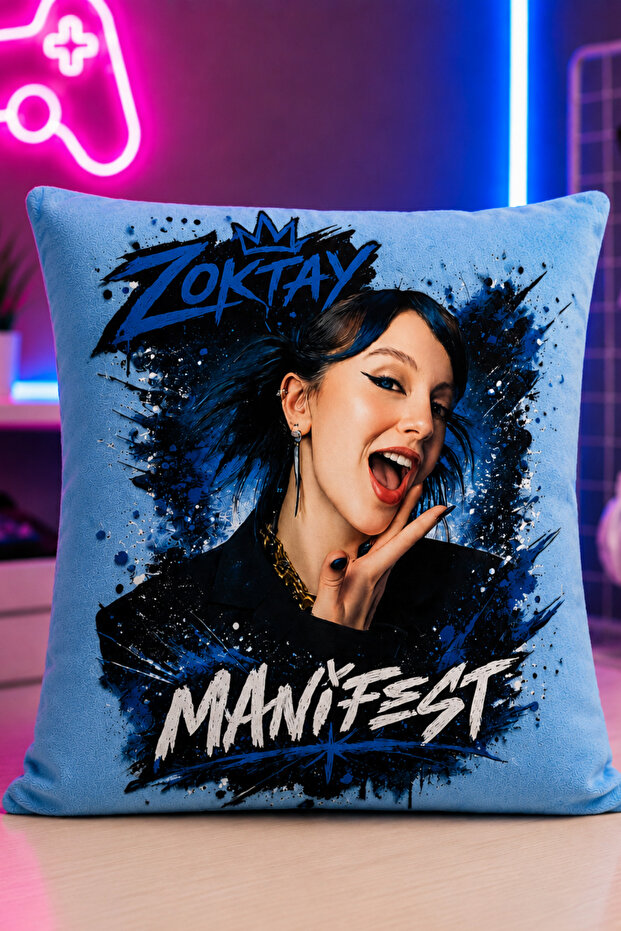 Manifest Printed Soft Textured Pillow Cushion