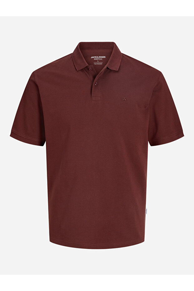 Rust Solid Cotton Polo