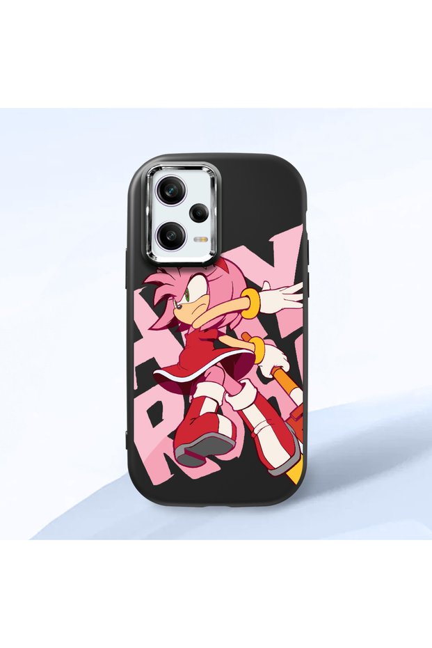 Redmi Note 12 Pro 5g Compatible Black Silicone Case with Shock-Absorbing Camera Protections