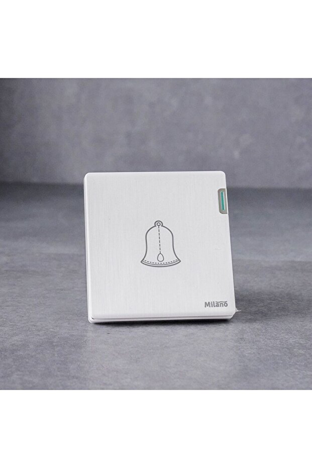 Bell Switch Aura White, Brushed White, Phosphor Copper, Switches, 86 x 90