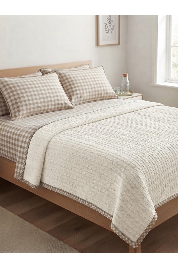 Bedspread Pique Set 100% Cotton