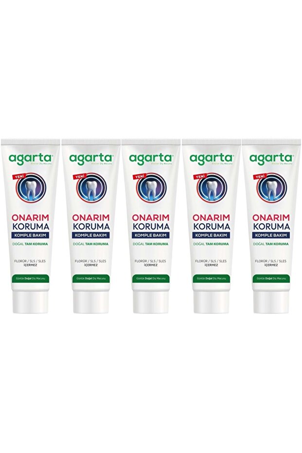 Natural Full Protection Toothpaste 90 ml Repair & Protection (Set of 5)