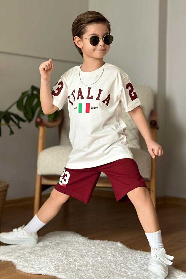 Ec Italy Rome Printed Shorts Set