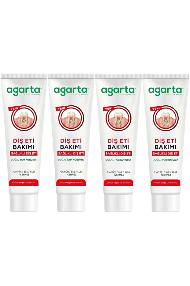 Natural Full Protection Toothpaste 90 ml Gum Care & Anti-Plaque (Set of 4)