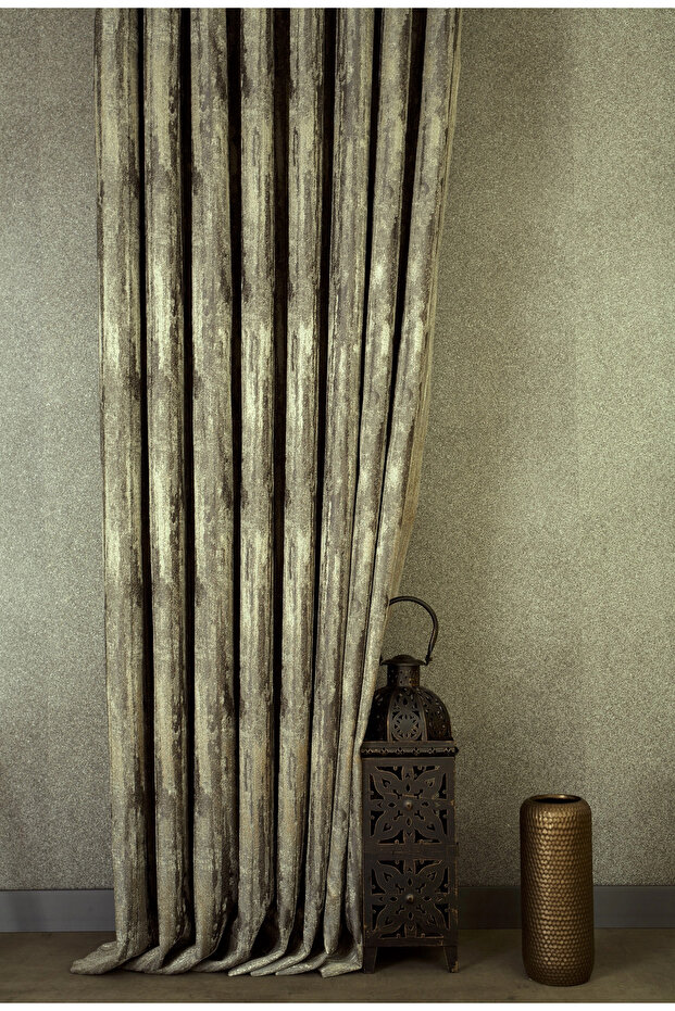 Earth Texture Background Curtain Silver Gray 1-2.5 Medium Dense Pleat