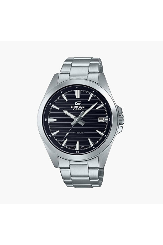 Edifice Men's 43.9MM Silver Analog Stainless Steel Strap Watch | EFV-140D-1AVUDF