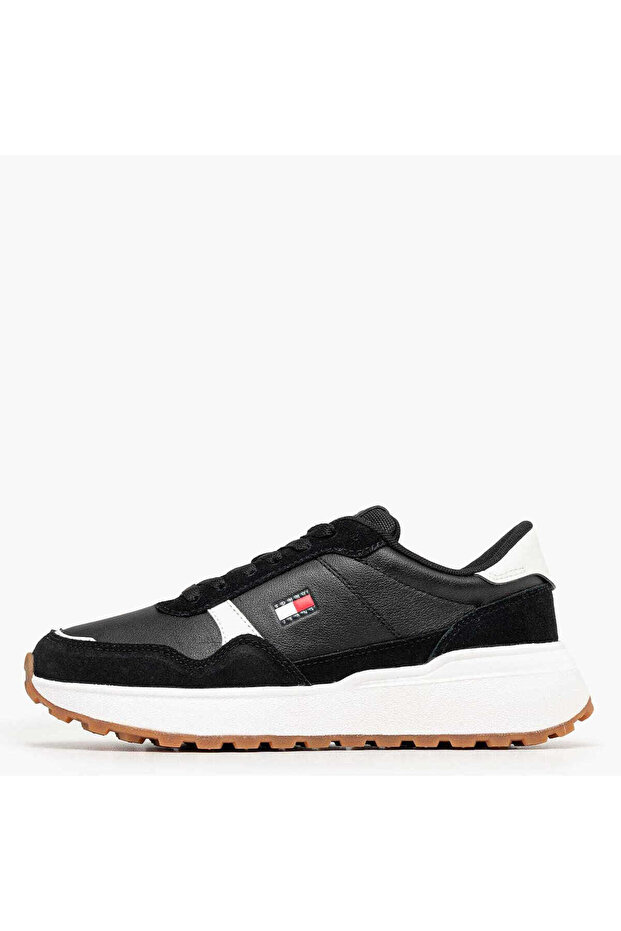 Women's Brand Logo Black Sneaker Suitable for Daily Use