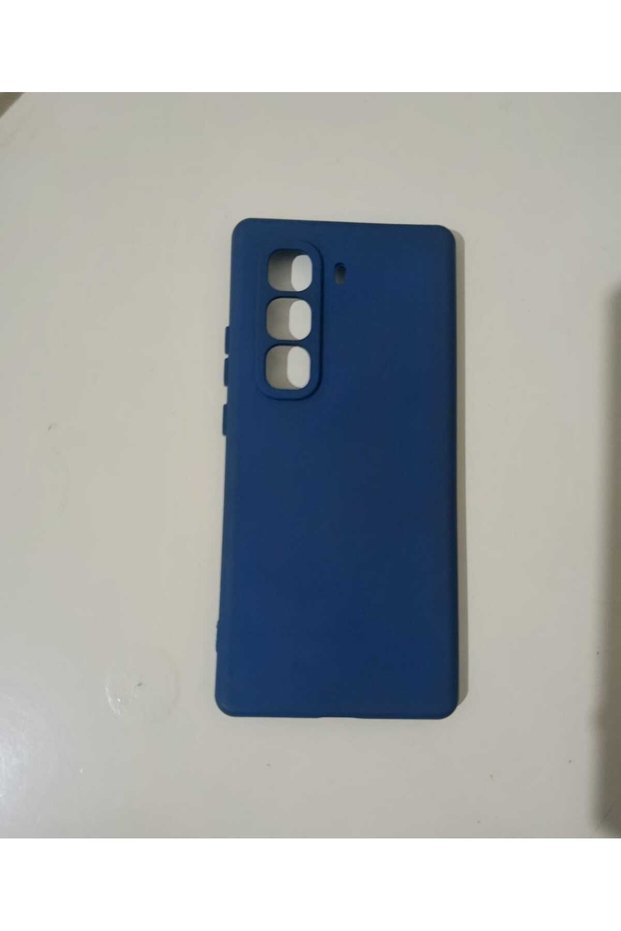 Infinix hot 50 pro plus navy blue silicone case model