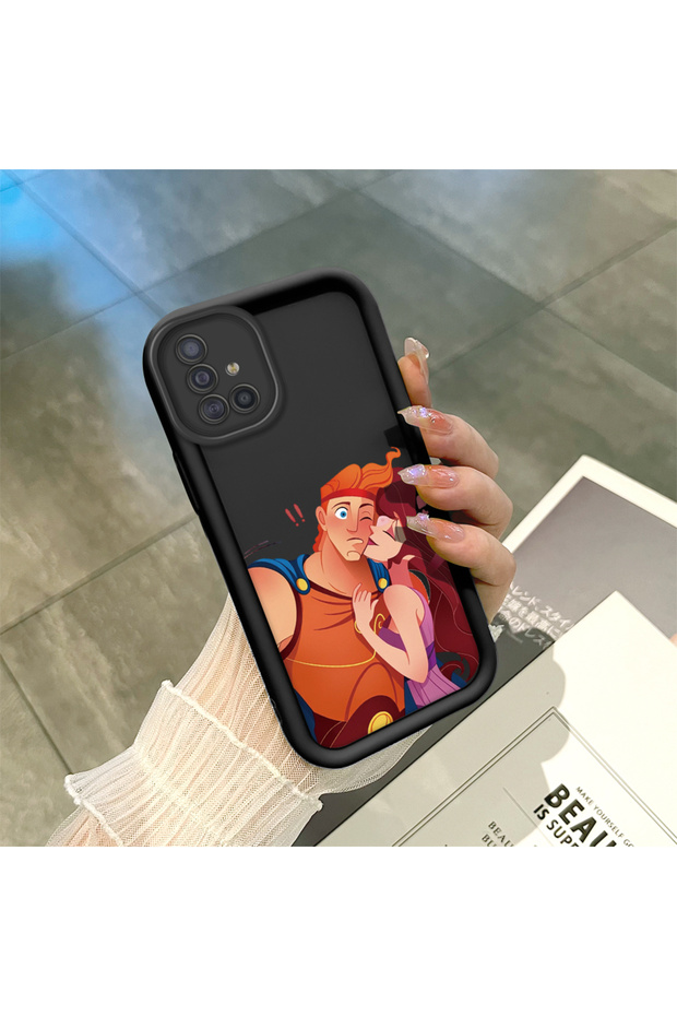 Samsung Galaxy A51 4g Compatible Black Silicone Case with Shockproof Camera Protection