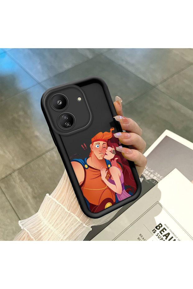 Redmi 13C 4g Compatible Black Silicone Case with Shockproof Camera Protection