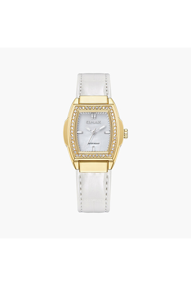 Women's Analog Rectangular 30 MM Strap Buckle Watch | SQ-CSL002G33I1