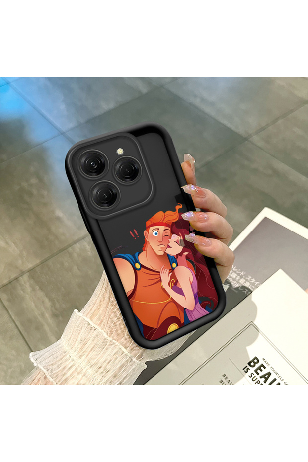 Tecno Spark 20 Pro 4g (Kj6) Compatible Black Silicone Case Shockproof with Camera Protection
