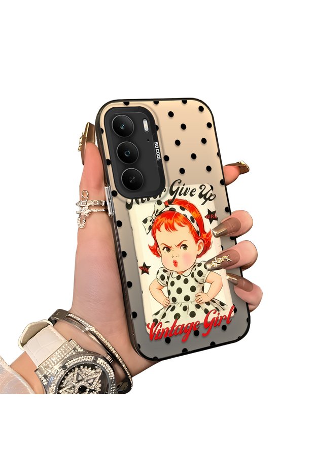 Realme C75 4g Compatible Hard Acrylic Back Silicone Edge Lens Protection Case