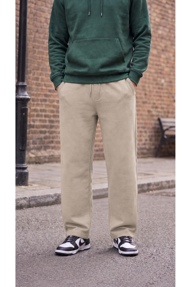 Men's Stone 3 Thread Baggy Oversize Sweatpants with Back Pockets