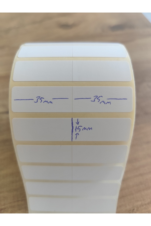Laminated Thermal Barcode Product Label 15X35Mm 2-Piece Adjacent 5,000 Pieces