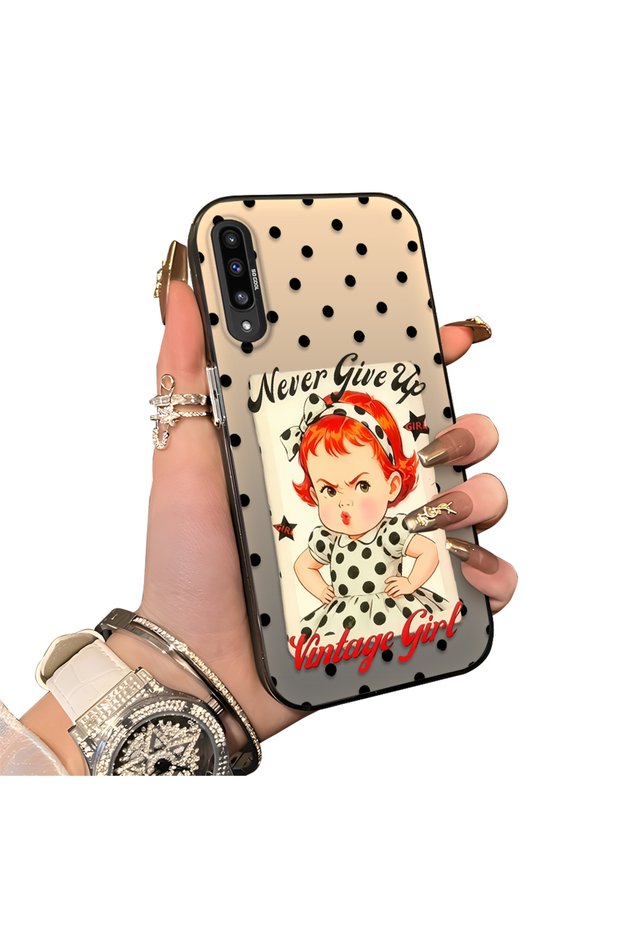 Samsung Galaxy A50/A50S/A30S Compatible Hard Acrylic Back Silicone Edge Lens Protection Case