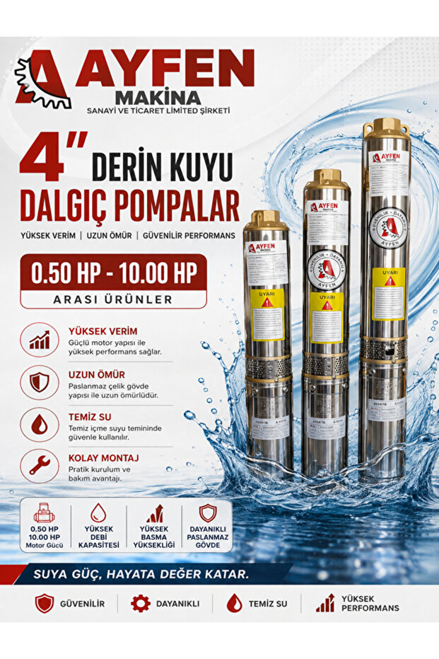 2 HP DALGIÇ POMPA 4SD 16/6
