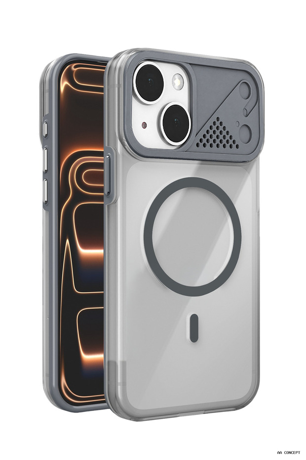 Concepta iPhone 14 Zinko Magsafe Cover - (163018) Titanium Gray