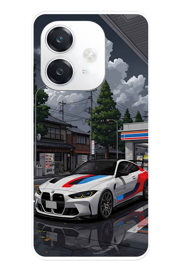 حافظة هاتف شفافة متوافقة مع نمط BMW لهاتف Oppo A3