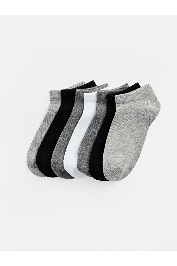 Two Mt Shop Quality Lcw Kids Mixed Plain 7-Piece Pack Boys' Bootie Socks