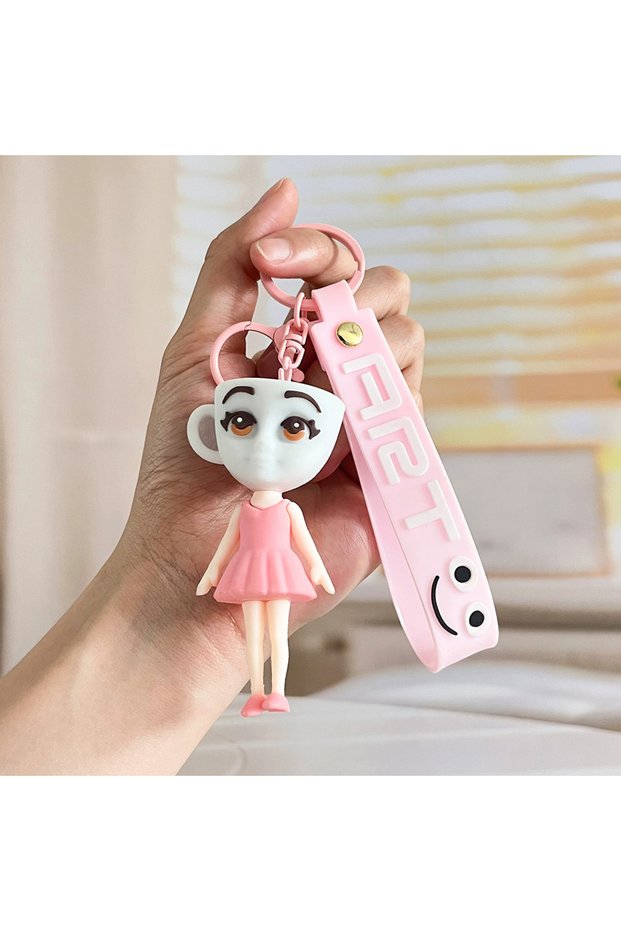 Bandai 2 Italian Brainrot Animals Figure Keychains Tung Tung Tung Sahur Tralalero Tralala Ballerina
