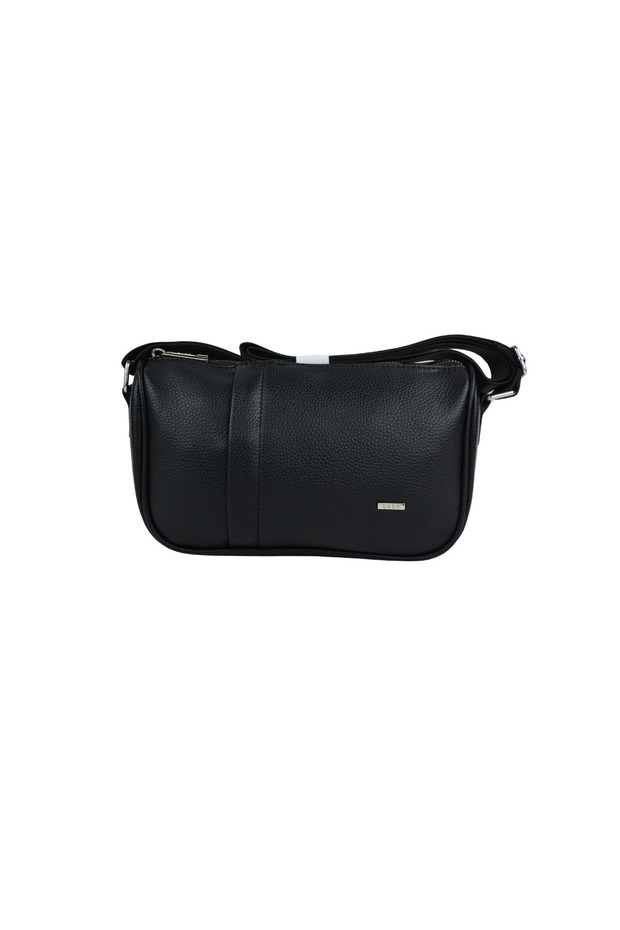 Duki Daso Black Crossbody Bag with Zipper and Adjustable Strap | Summer T8401 Black