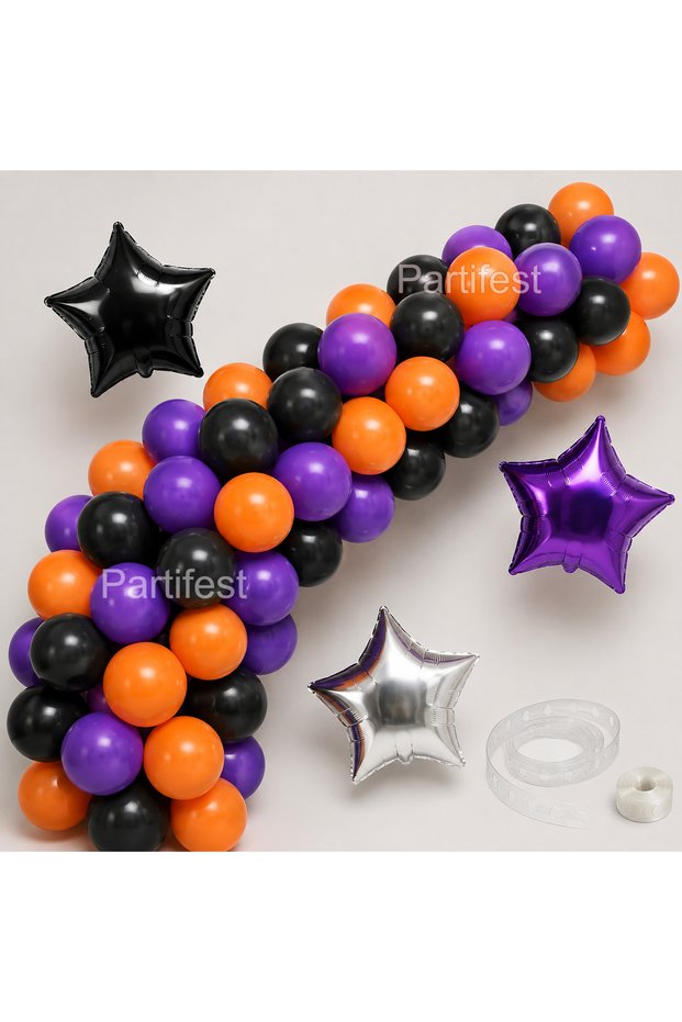 Halloween Balloon Set 65 Pieces Halloween Starry Chain