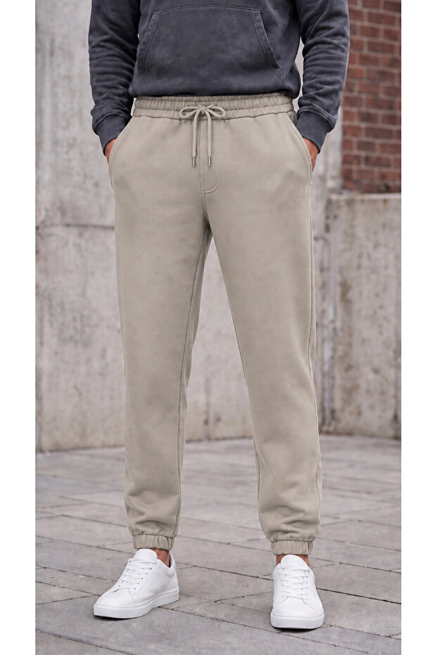 Men's Stone 3 Thread Jogger Sweatpants with Elastic Cuffs