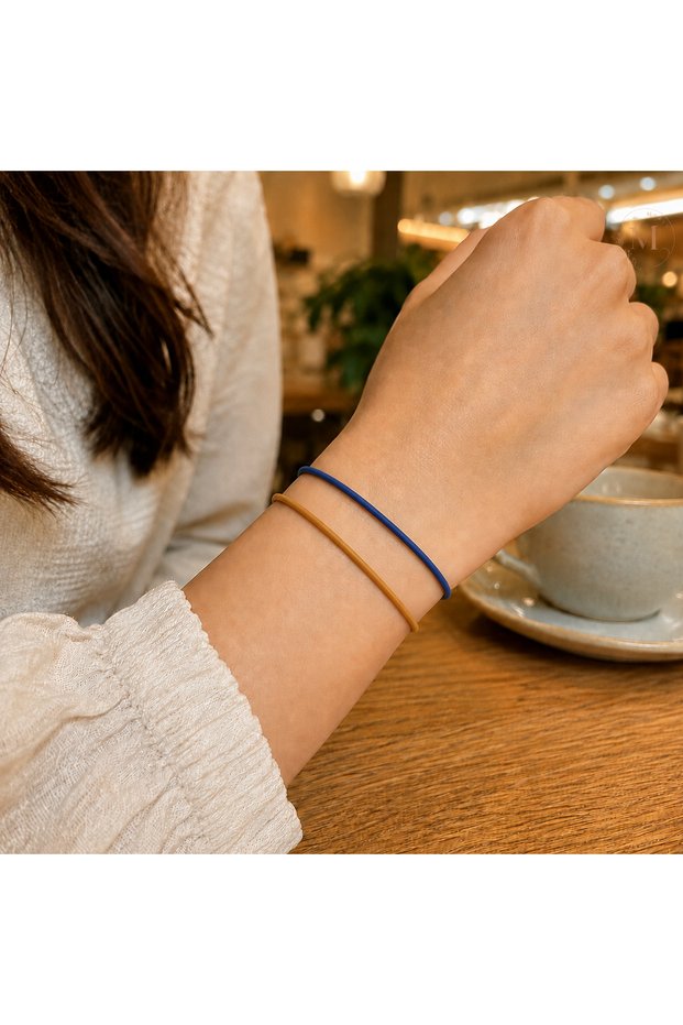 My Night and Day Blue and Yellow Double Bracelet