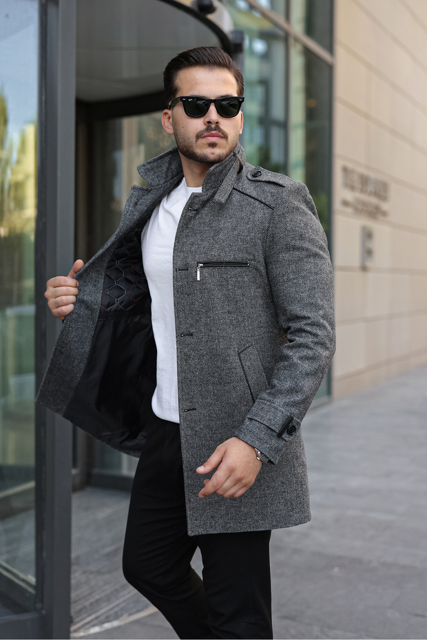 Men's Slim Fit Cashmere Coat