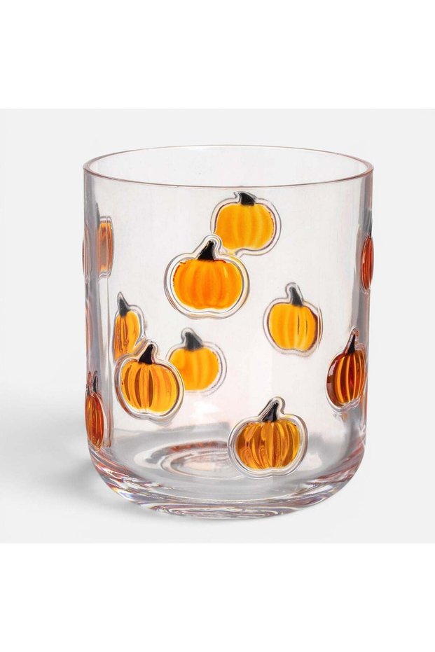 Transparent Plastic Cup with Patterned 400ml