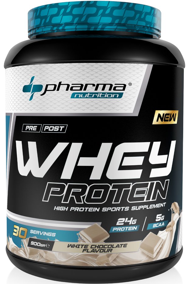 Whey Protein 900 Gr 30 Servings White Chocolate Flavored 24 Grams of Protein 100% Protein Powder