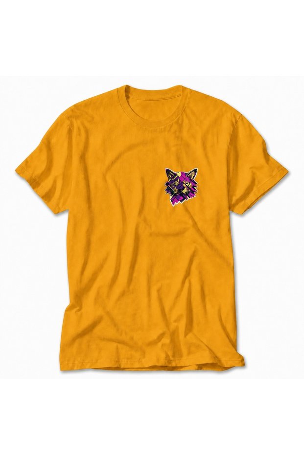 Women's Leo Cyber-Grunge Design - Yellow