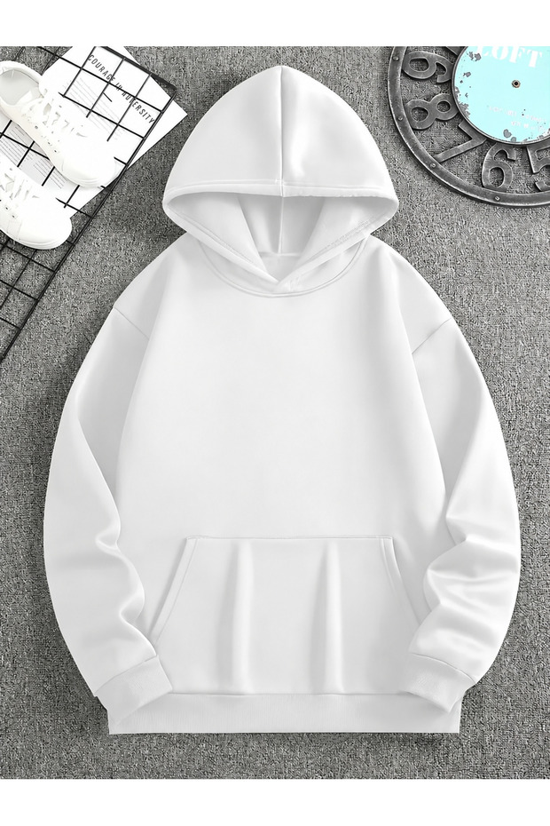 Solid Color Cotton Men's Sweatshirt