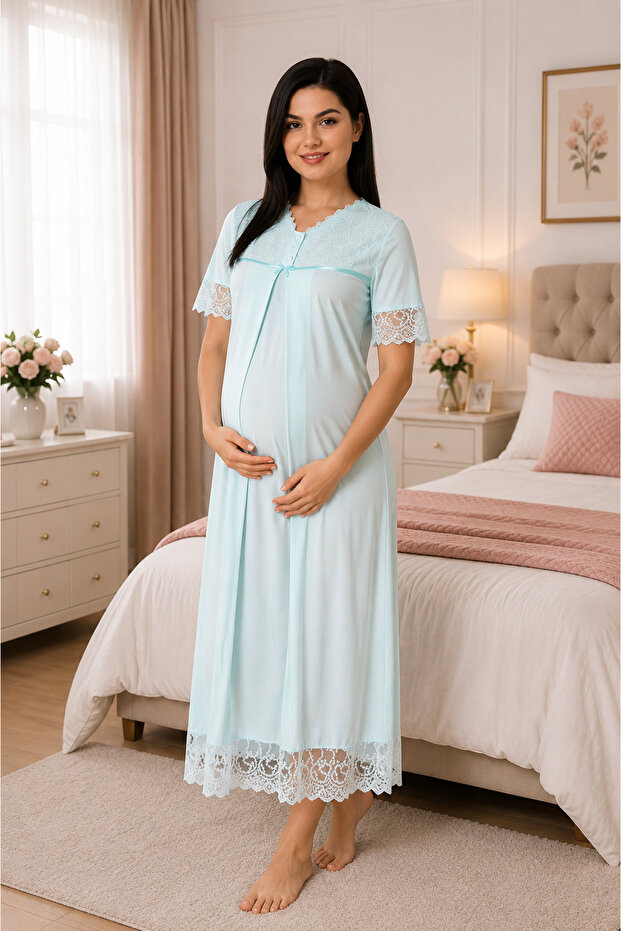 Maternity Maternity Lace Nightgown